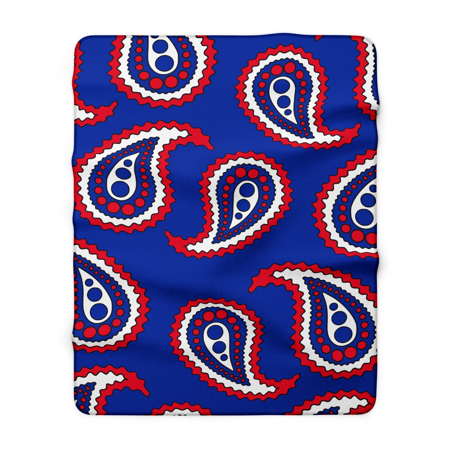 Cambodia Retro Paisley Blanket Throw