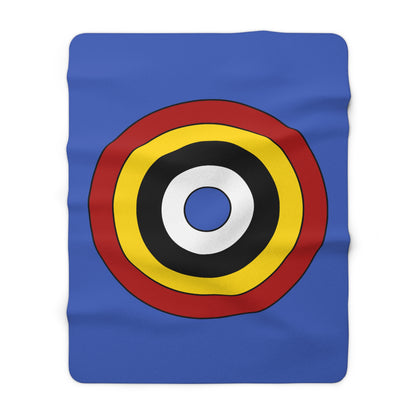 Eswatini Retro Target Blanket Throw