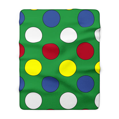 Comoros Retro Polka Dots Blanket Throw