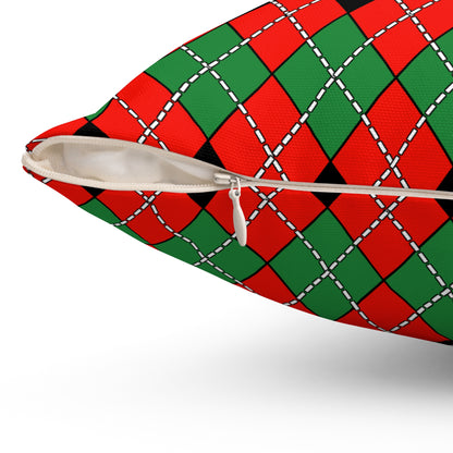 Malawi Retro Argyle Cushion Pillow