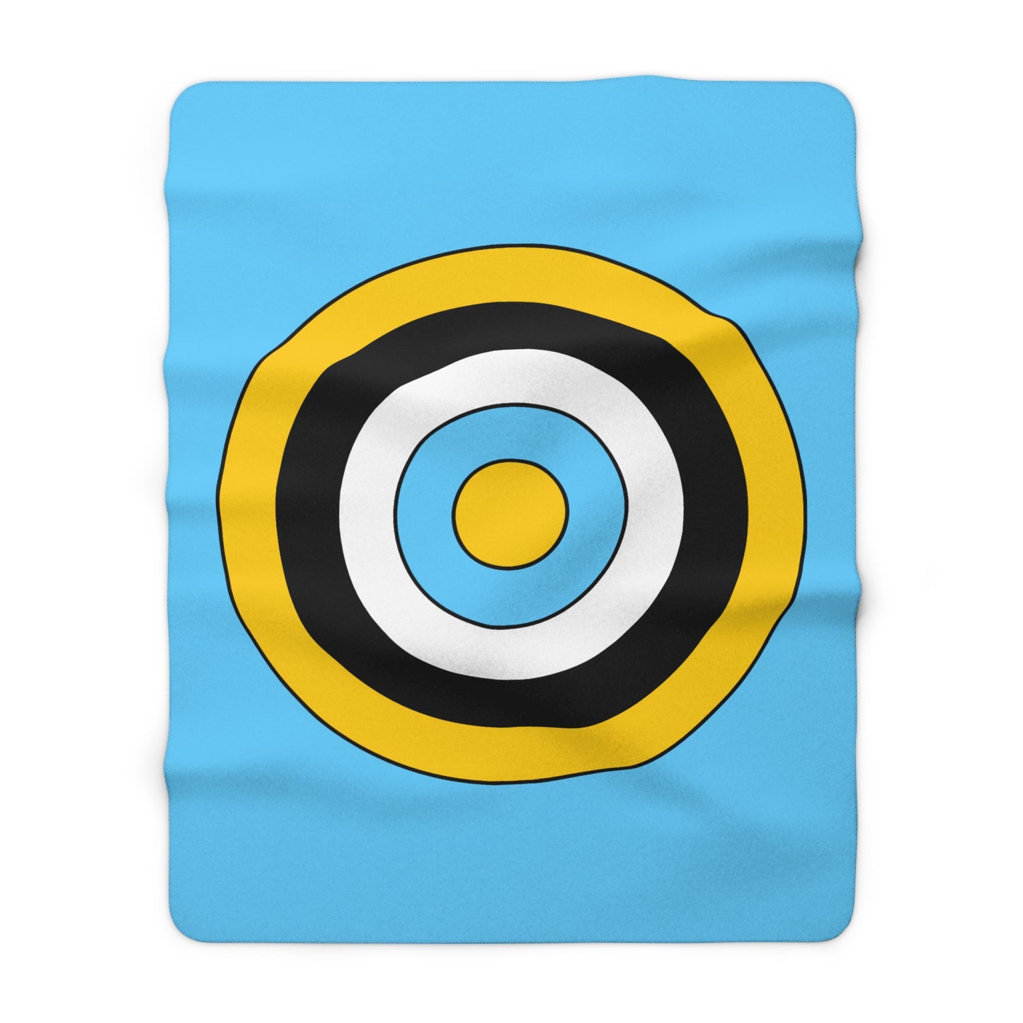 Saint Lucia Retro Target Blanket Throw