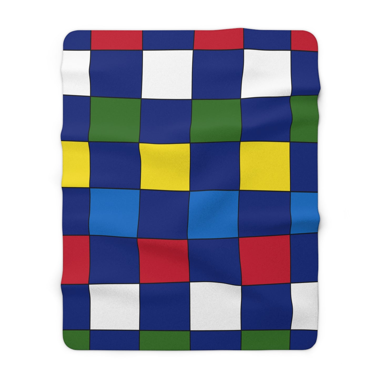 Pitcairn Retro Check Blanket Throw