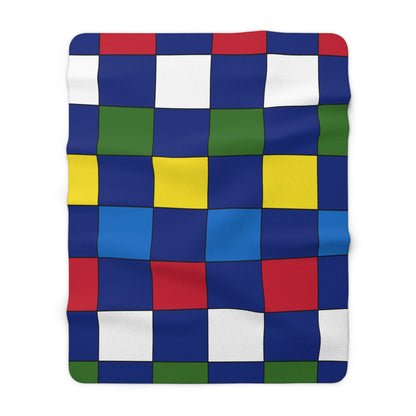 Pitcairn Retro Check Blanket Throw