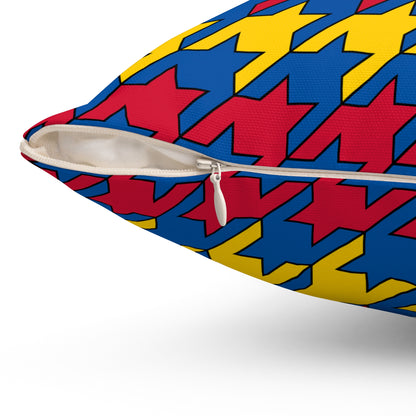 Aland Islands Retro Houndstooth Cushion Pillow