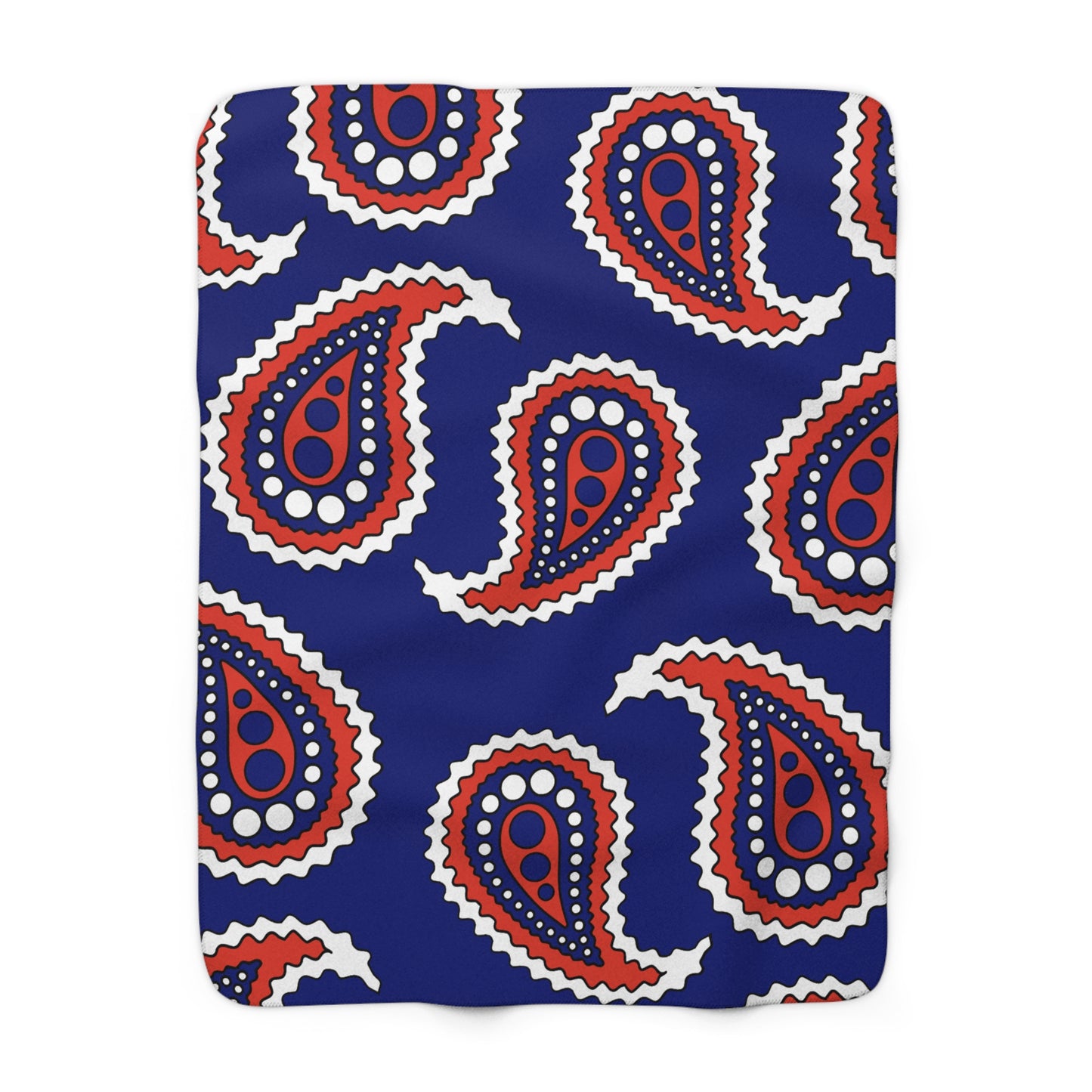 Cabo Verde Retro Paisley Blanket Throw