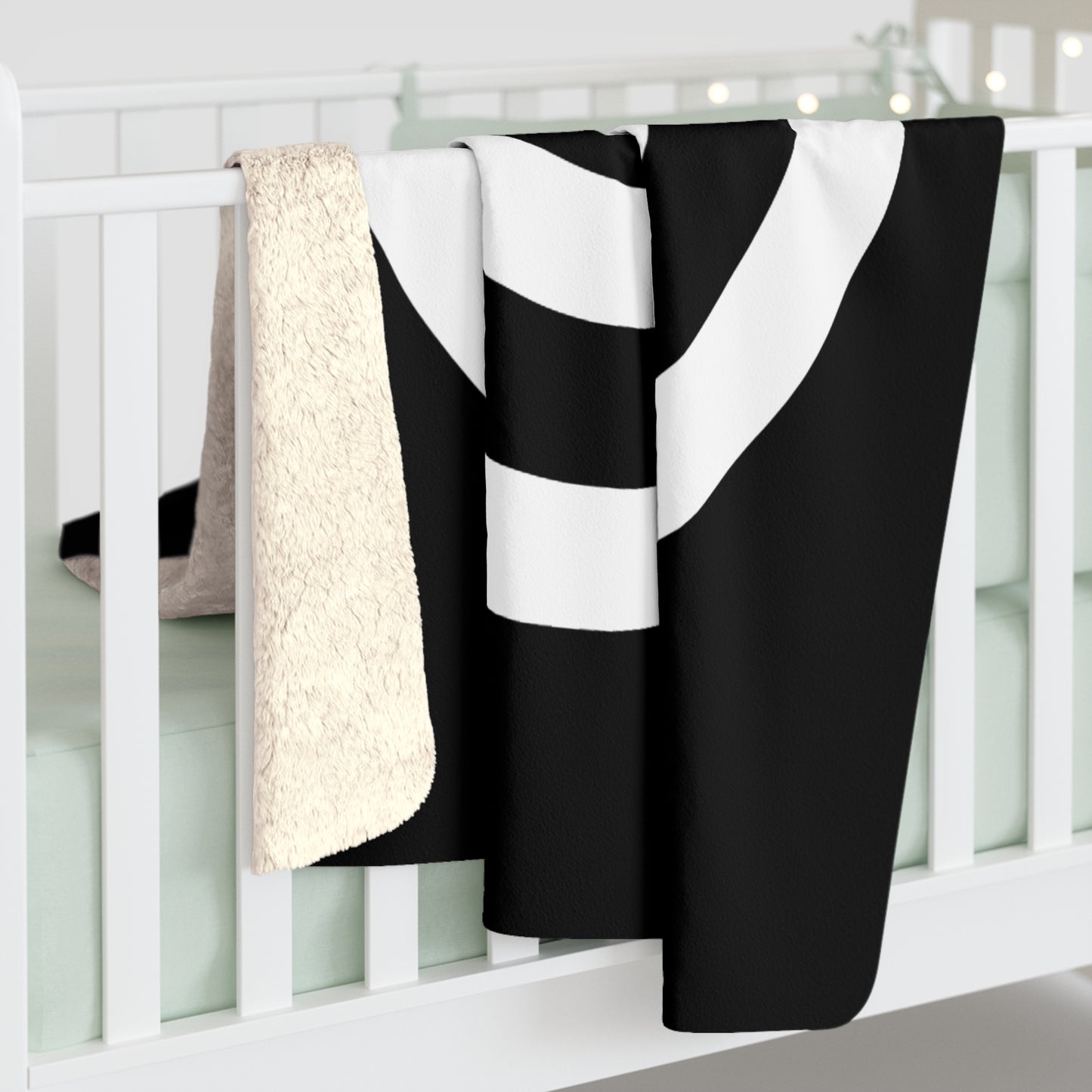 Black, White Retro Target Blanket Throw