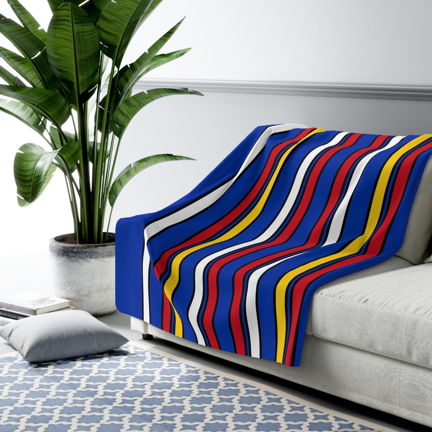 Philippines Retro Stripes Blanket Throw