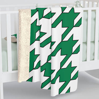 Nigeria Retro Houndstooth Blanket Throw