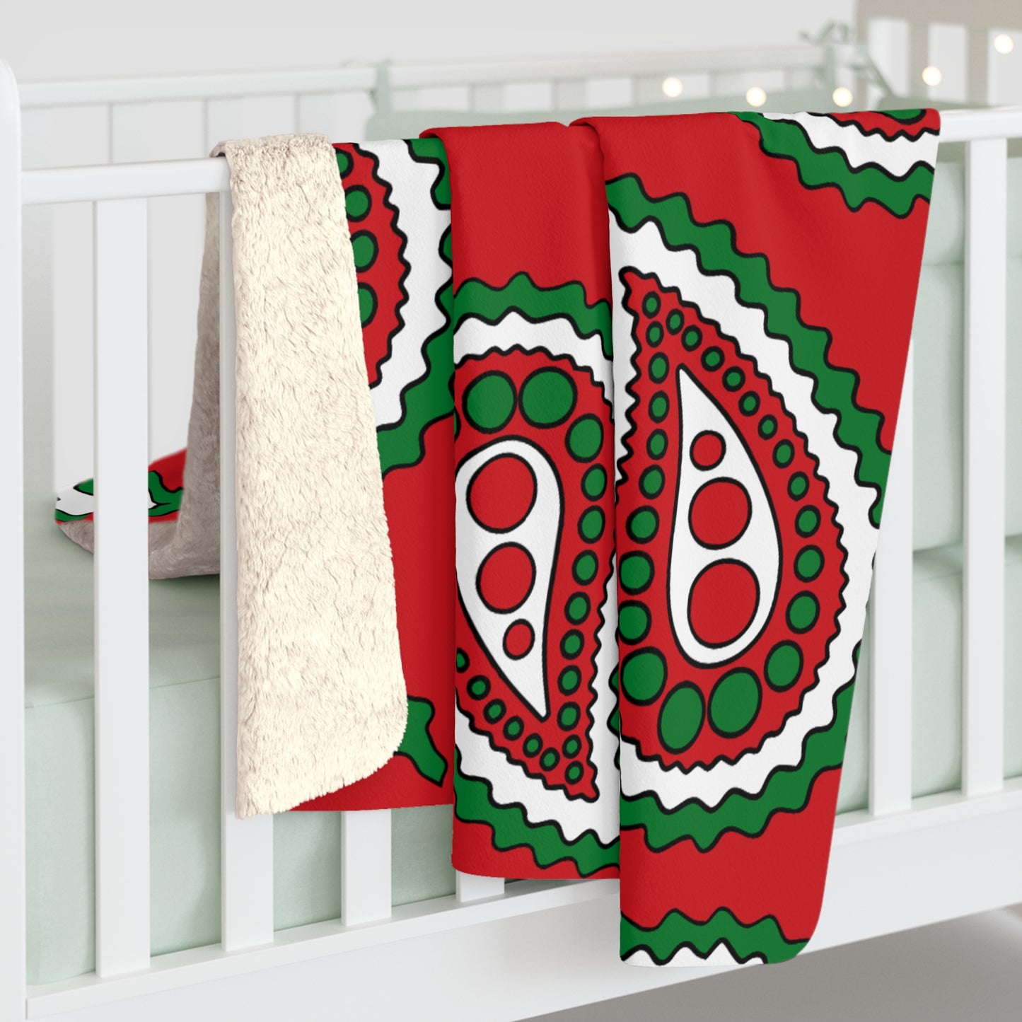 Belarus Retro Paisley Blanket Throw
