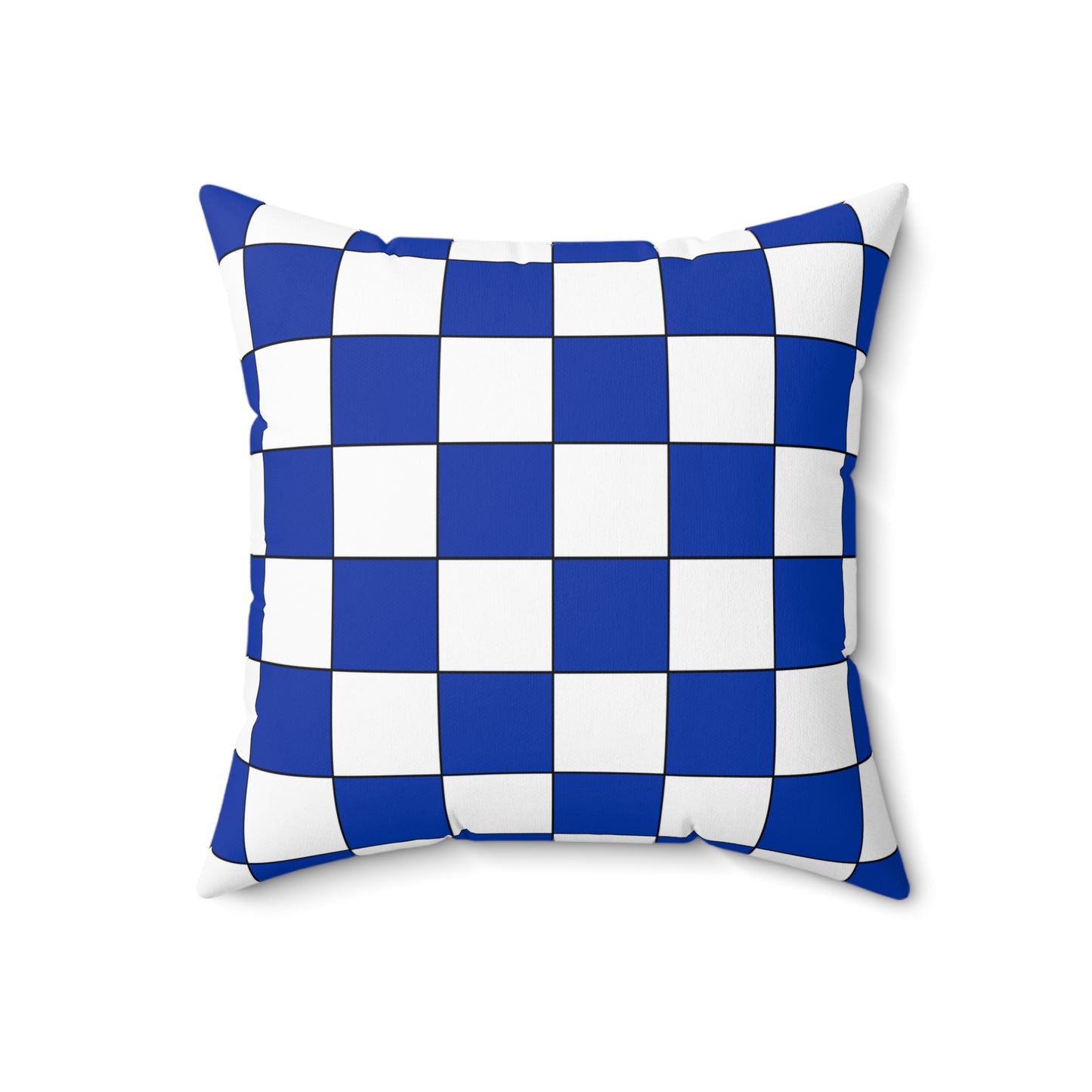 Uruguay Retro Check Cushion Pillow