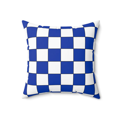 Uruguay Retro Check Cushion Pillow