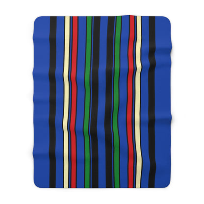 South Sudan Retro Stripes Blanket Throw