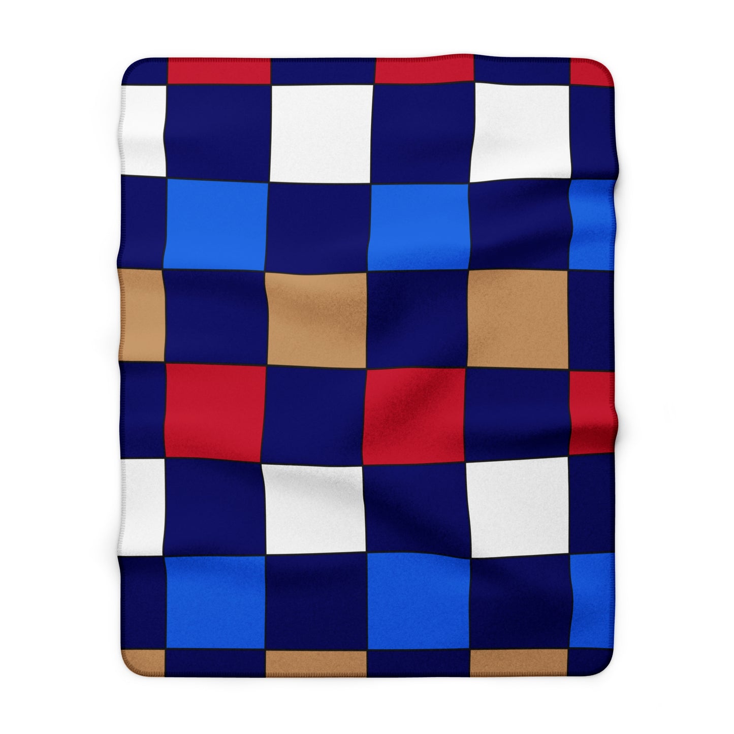 Tristan Da Cunha Retro Check Blanket Throw