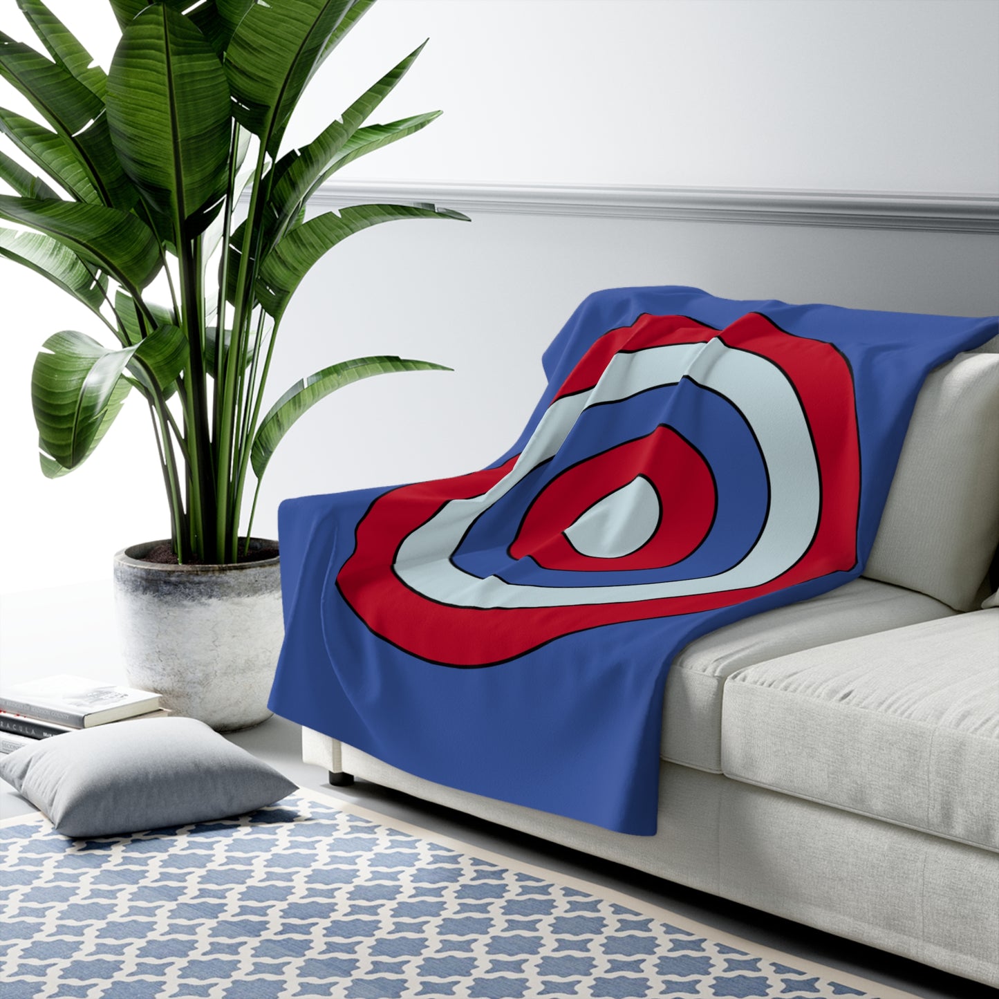 Guam Retro Target Blanket Throw