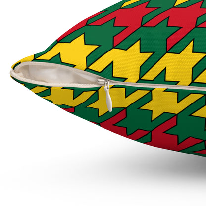 Ghana Retro Houndstooth Cushion Pillow