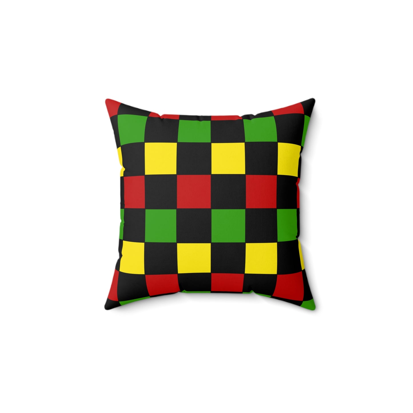 Saint Kitts And Nevis Retro Check Cushion Pillow