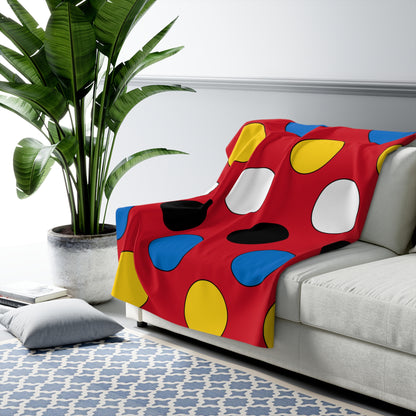 Antigua And Barbuda Retro Polka Dots Blanket Throw