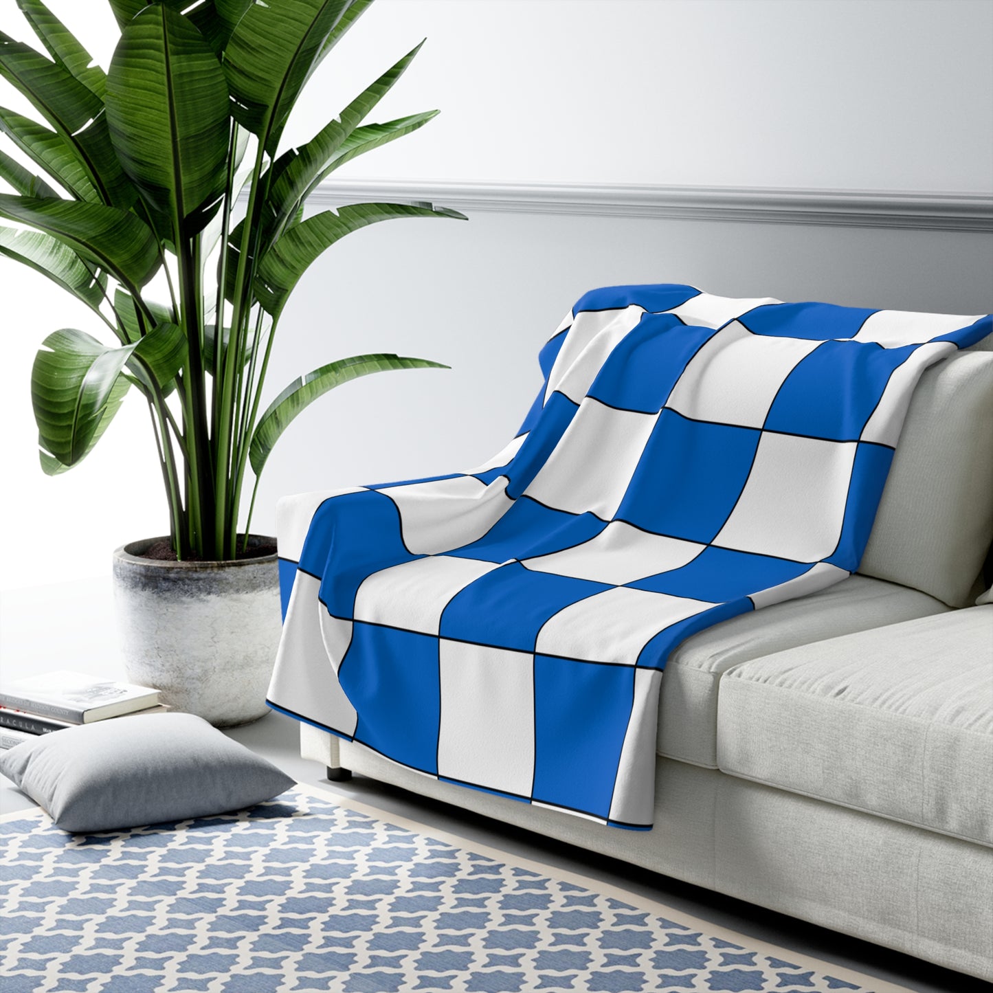 Nicaragua Retro Check Blanket Throw