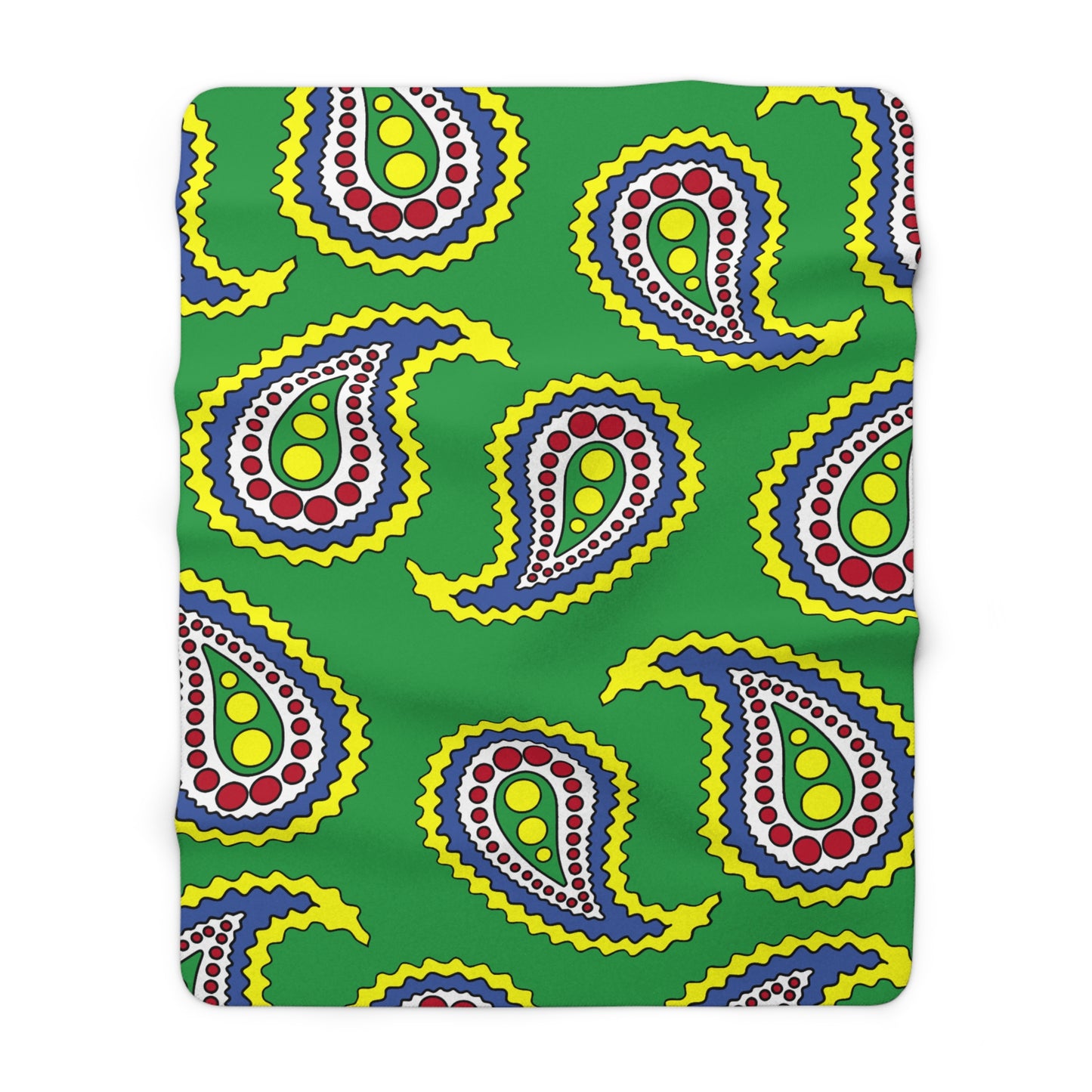Comoros Retro Paisley Blanket Throw