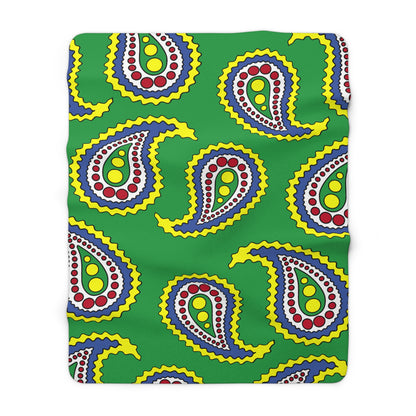 Comoros Retro Paisley Blanket Throw