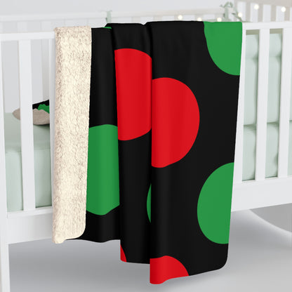 Libya Retro Polka Dots Blanket Throw