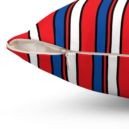 Slovakia Retro Stripes Cushion Pillow