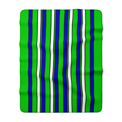 Sierra Leone Retro Stripes Blanket Throw