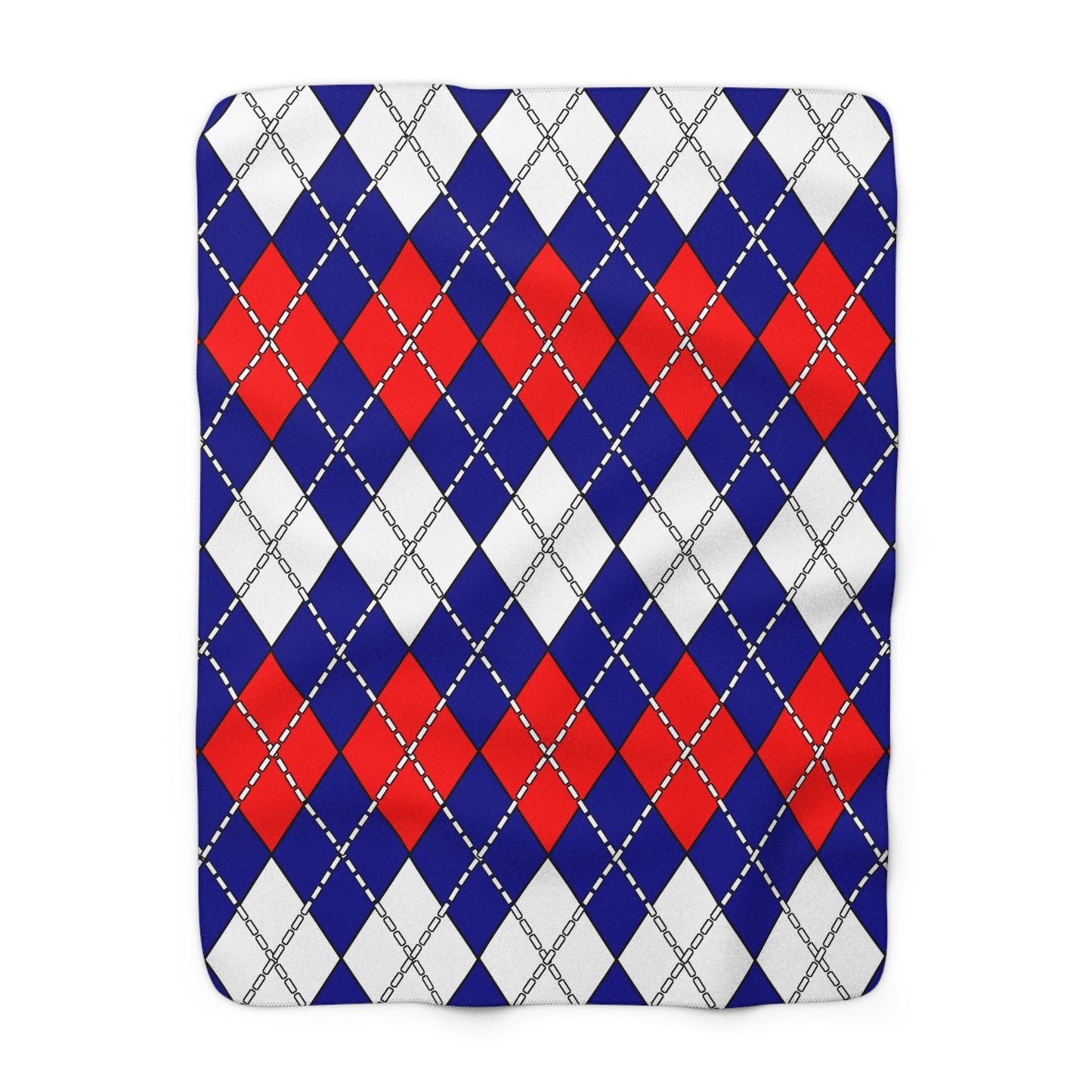 Heard Island And Mcdonald Islands Retro Argyle Blanket Throw