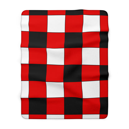 Trinidad And Tobago Retro Check Blanket Throw