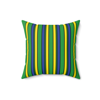 Brazil Retro Stripes Cushion Pillow