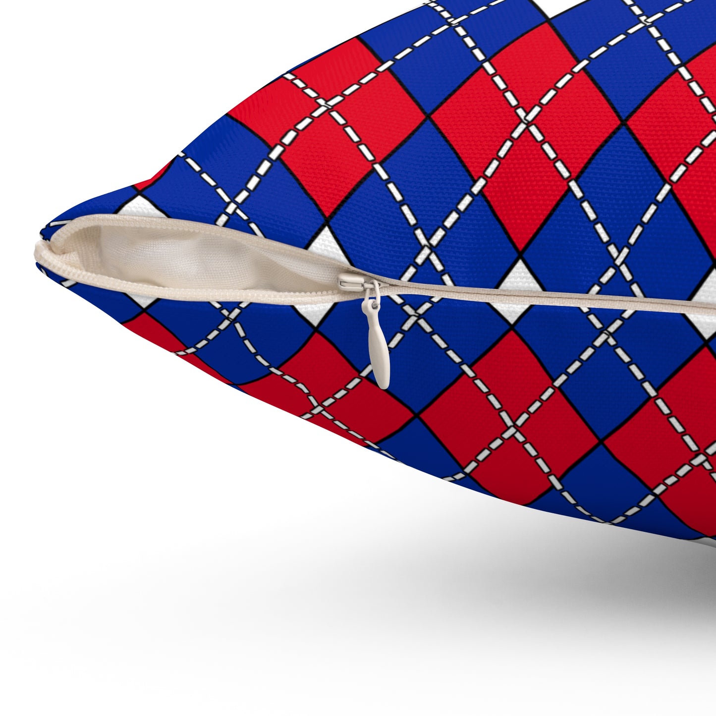 Cambodia Retro Argyle Cushion Pillow