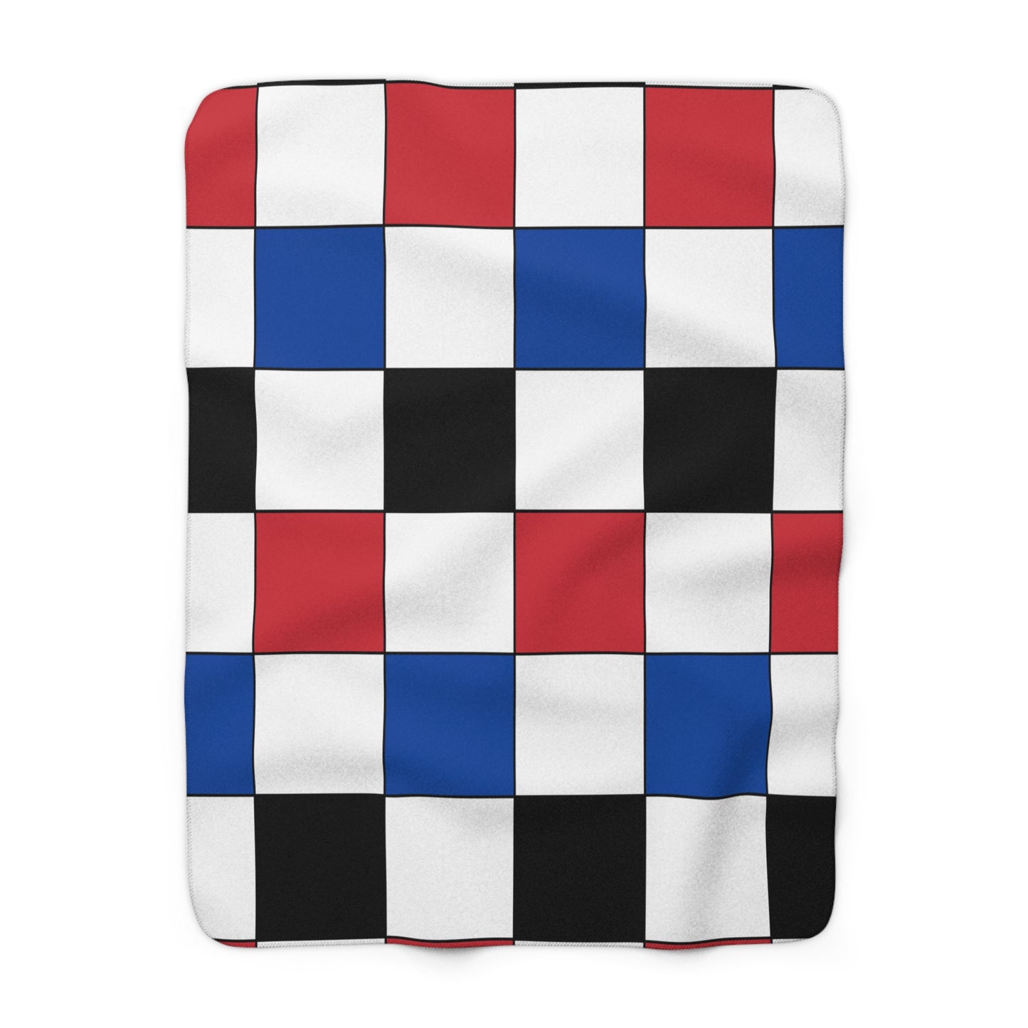 Republic Of Korea Retro Check Blanket Throw