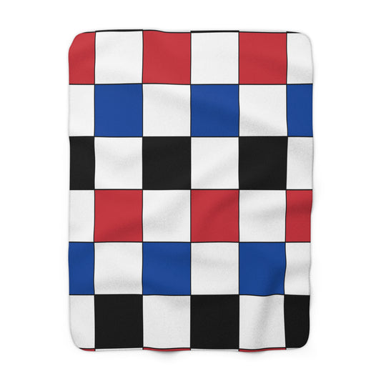 Republic Of Korea Retro Check Blanket Throw