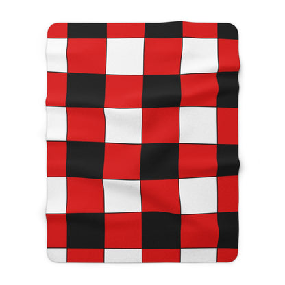 Trinidad And Tobago Retro Check Blanket Throw