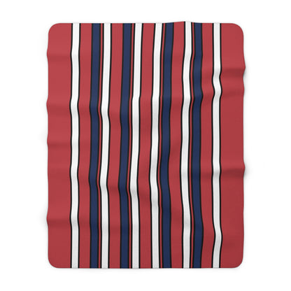 United States Minor Outlying Islands Retro Stripes Blanket Throw