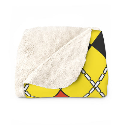 Uganda Retro Argyle Blanket Throw