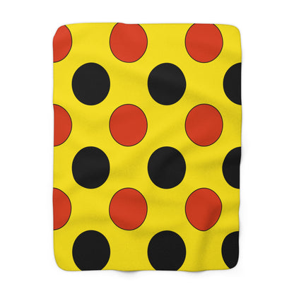 Uganda Retro Polka Dots Blanket Throw