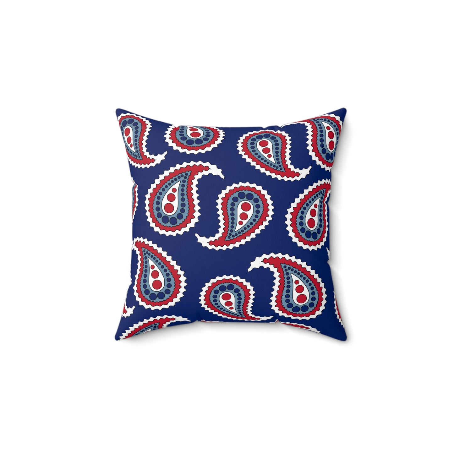 Falkland Islands Retro Paisley Cushion Pillow