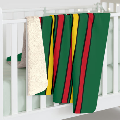Ghana Retro Stripes Blanket Throw