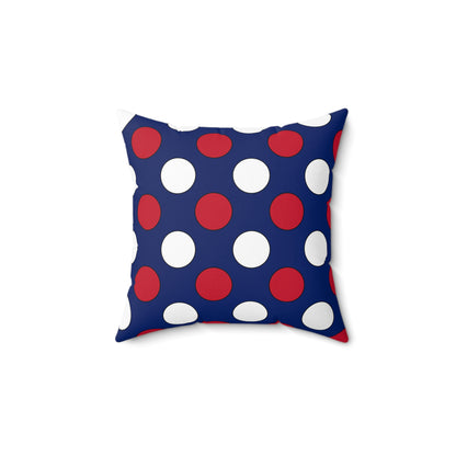 Ascension Island Retro Polka Dots Cushion Pillow