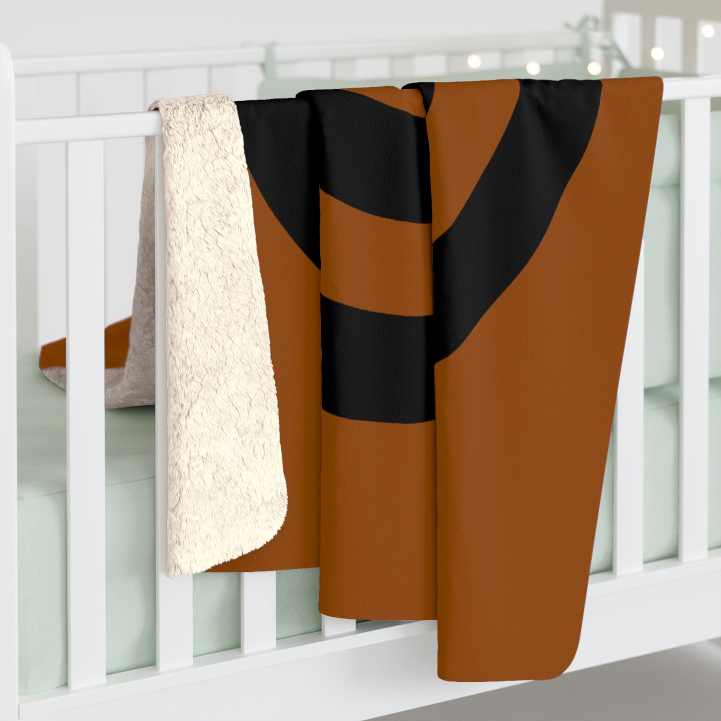 Brown, Black Retro Target Blanket Throw
