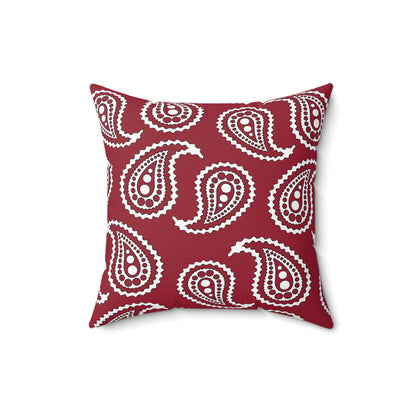 Latvia Retro Paisley Cushion Pillow