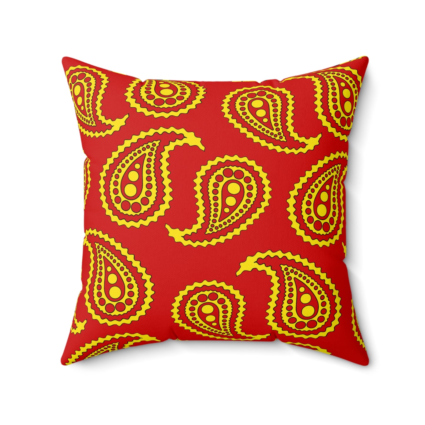 North Macedonia Retro Paisley Cushion Pillow