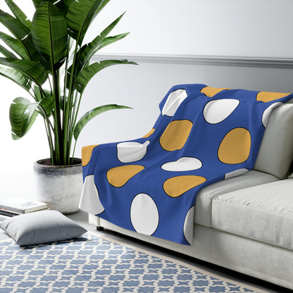 Marshall Islands Retro Polka Dots Blanket Throw
