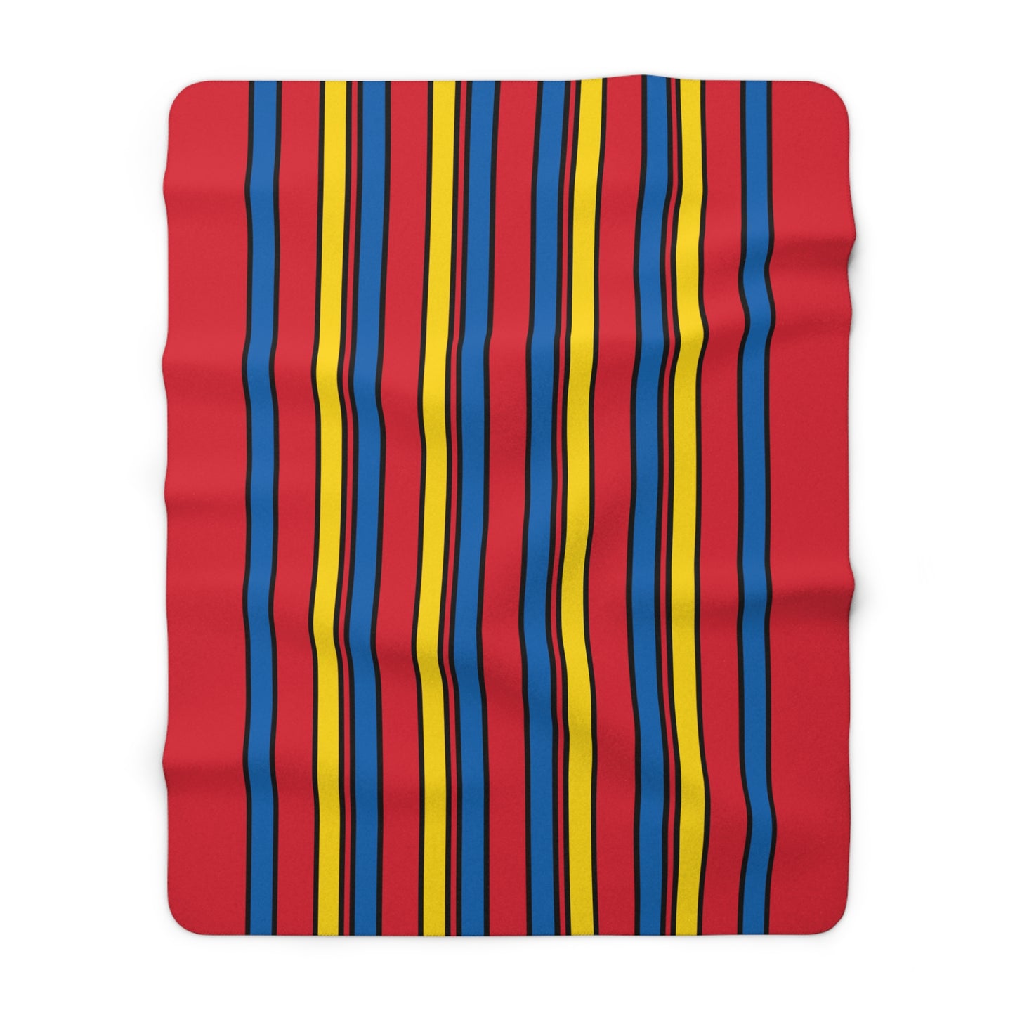 Mongolia Retro Stripes Blanket Throw