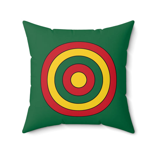 Ghana Retro Target Cushion Pillow