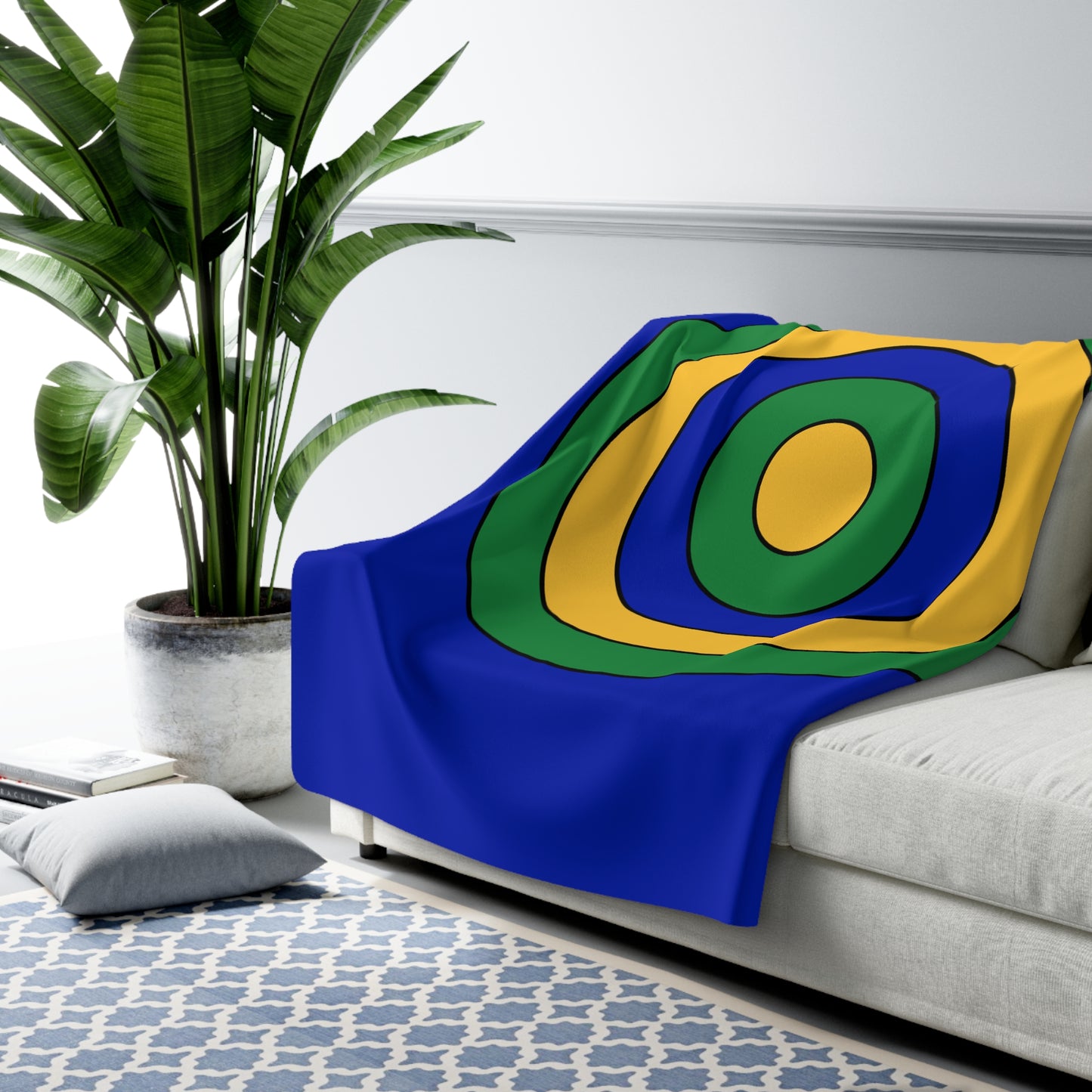 Christmas Island Retro Target Blanket Throw