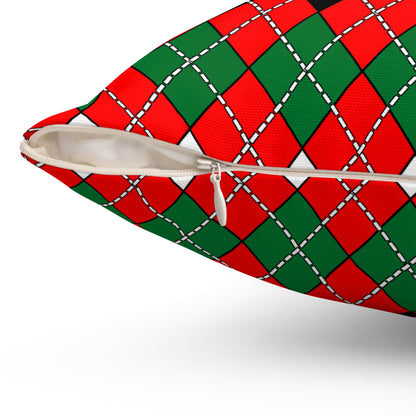 United Arab Emirates Retro Argyle Cushion Pillow