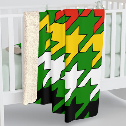 Dominica Retro Houndstooth Blanket Throw