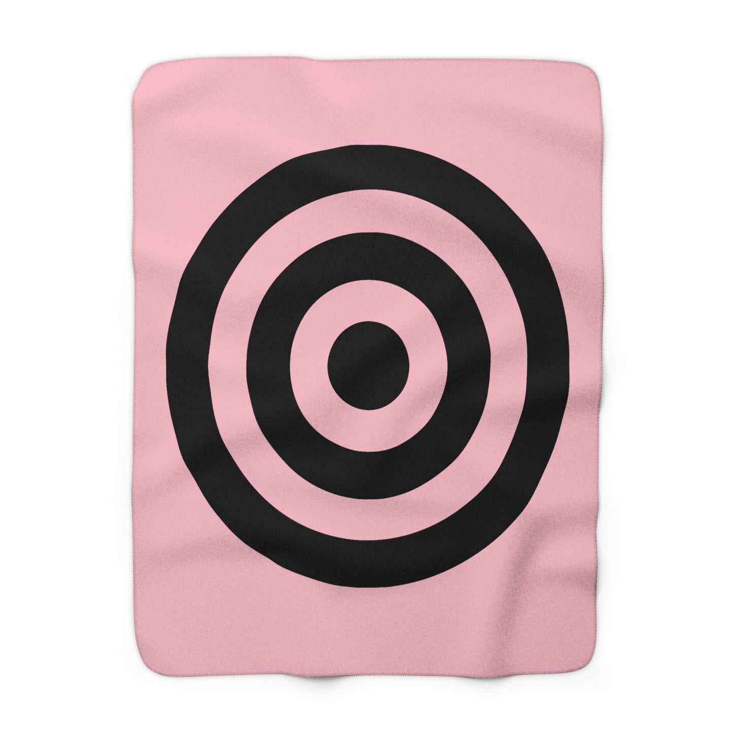 Pink, Black Retro Target Blanket Throw